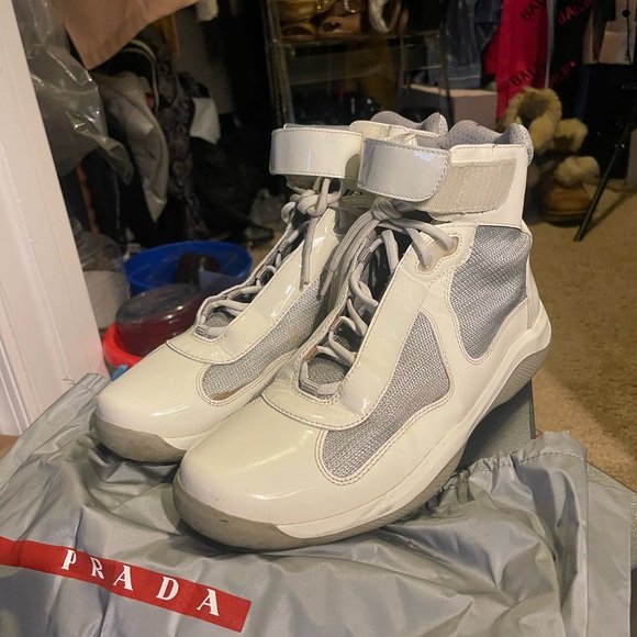 Prada Vernice +Bike Vinaccia + Acciaio athletic sneakers - Picture 3 of 5